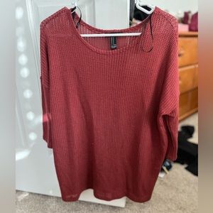 Red forever 21 sweater
